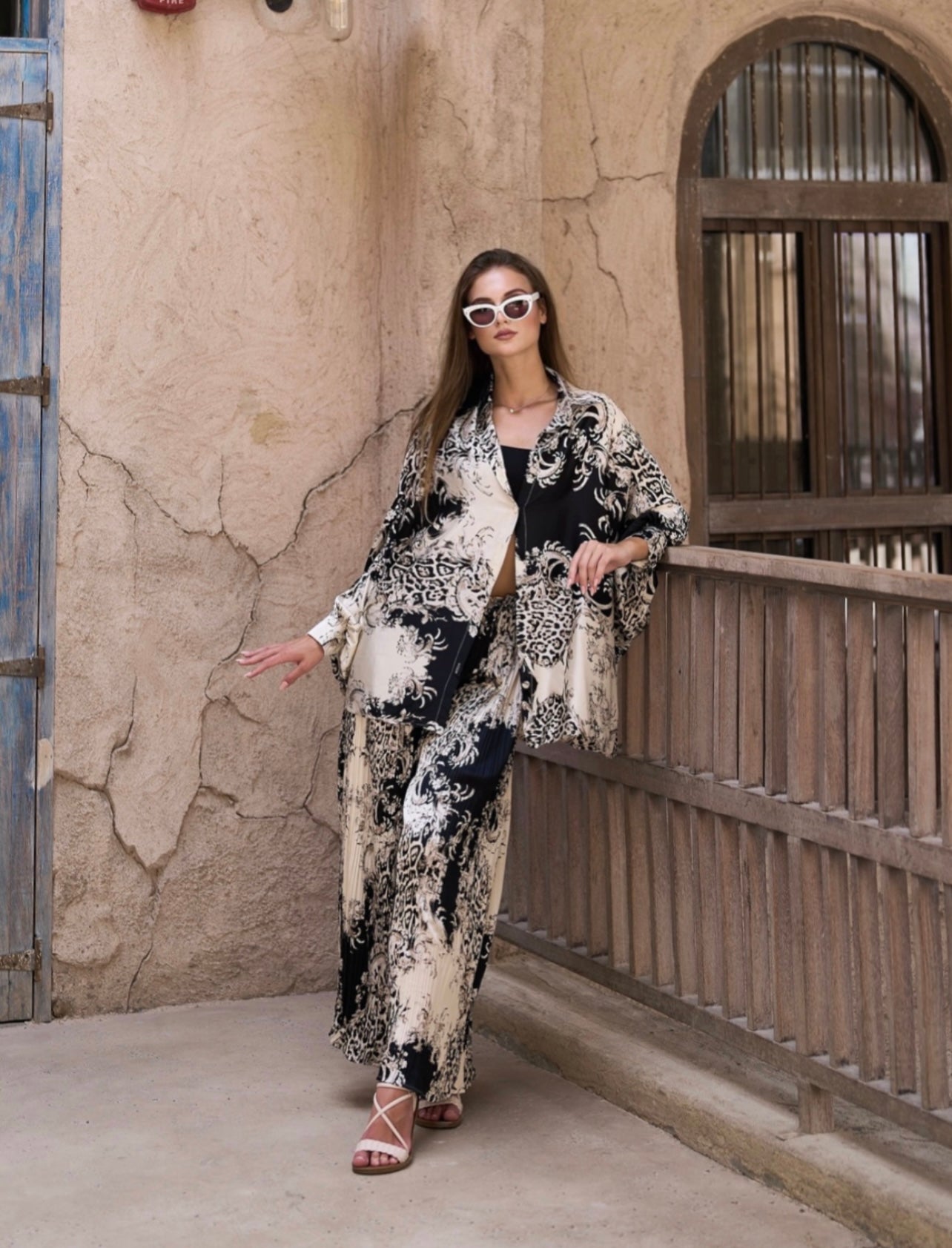 2-piece set "Cavalli flowers"