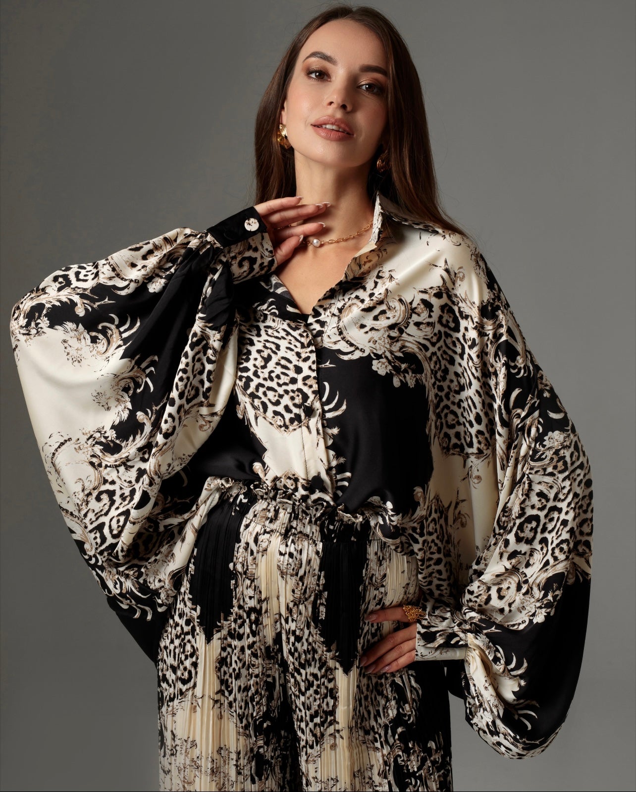 2-piece set "Cavalli flowers"