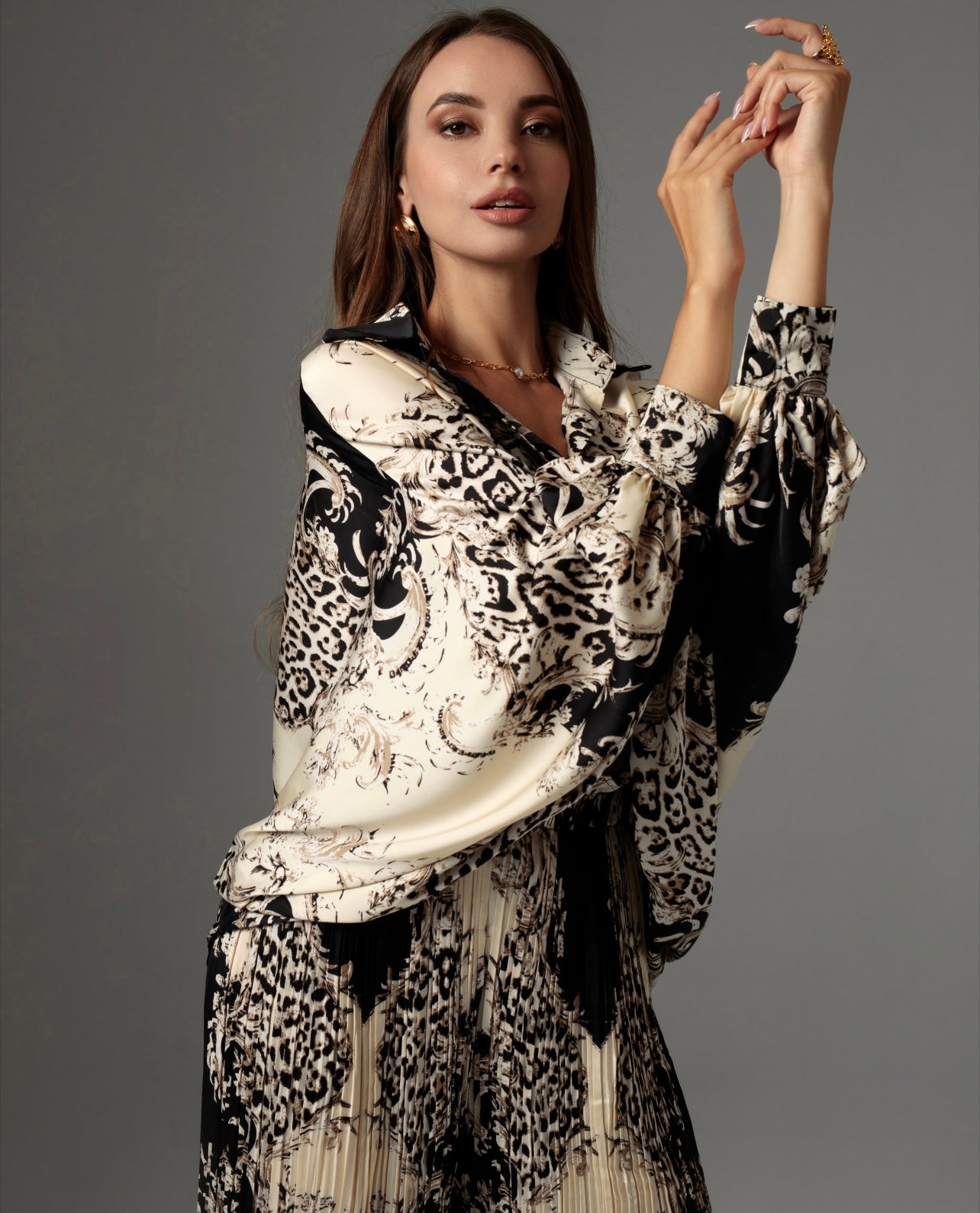 2-piece set "Cavalli flowers"